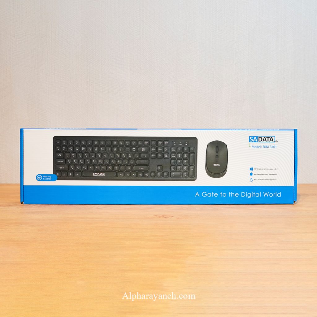 کیبورد و ماوس بی سیم سادیتا مدل SKM-3401WL