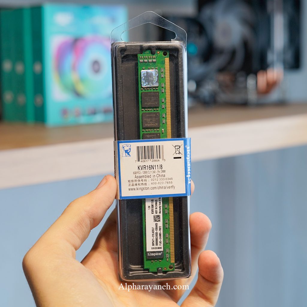 رم کینگستون مدل ValueRAM ظرفیت ۸ گیگابایت DDR3 ۱۶۰۰ مگاهرتز CL11
