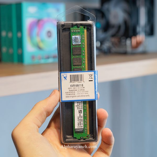 رم کینگستون مدل ValueRAM ظرفیت ۸ گیگابایت DDR3 ۱۶۰۰ مگاهرتز CL11